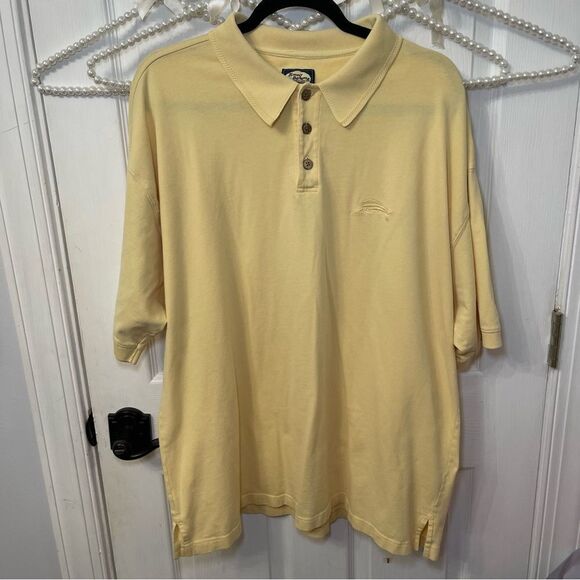 Tommy Bahama Yellow Polo Shirt - Picture 2 of 7